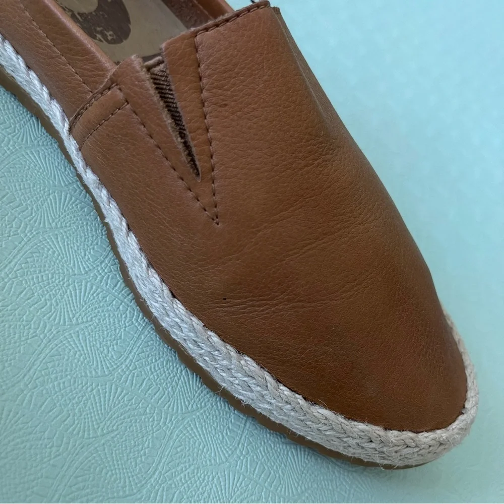 Sorel Ella Women's Camel Leather & Jute Slip On Flats Espadrille - Picture 5 of 8